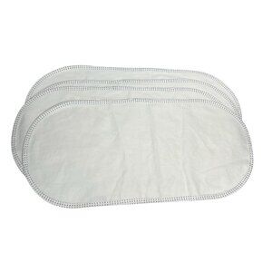 Tillyou Oval Bassinet Mattress Protectors 26.5x13 Waterproof Lot of 4